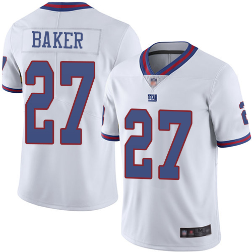 Men New York Giants #27 Deandre Baker Limited White Rush Vapor Untouchable Football NFL Jersey->new york giants->NFL Jersey